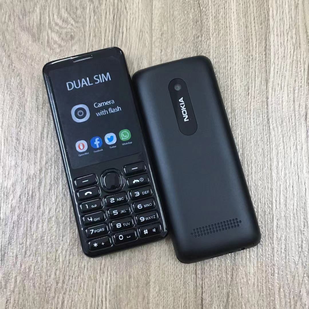 (BLACK)Nokia 206 DUAL SIM IMPORT REFURBISHED(Ready Stock)